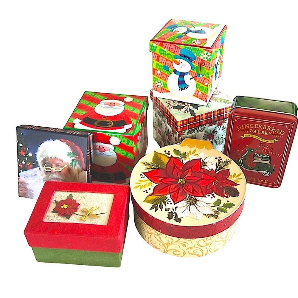 Christmas Gift Boxes seven pieces